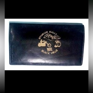 Sturgis ,SD Black Hills Motocycle Classic Leather Wallet